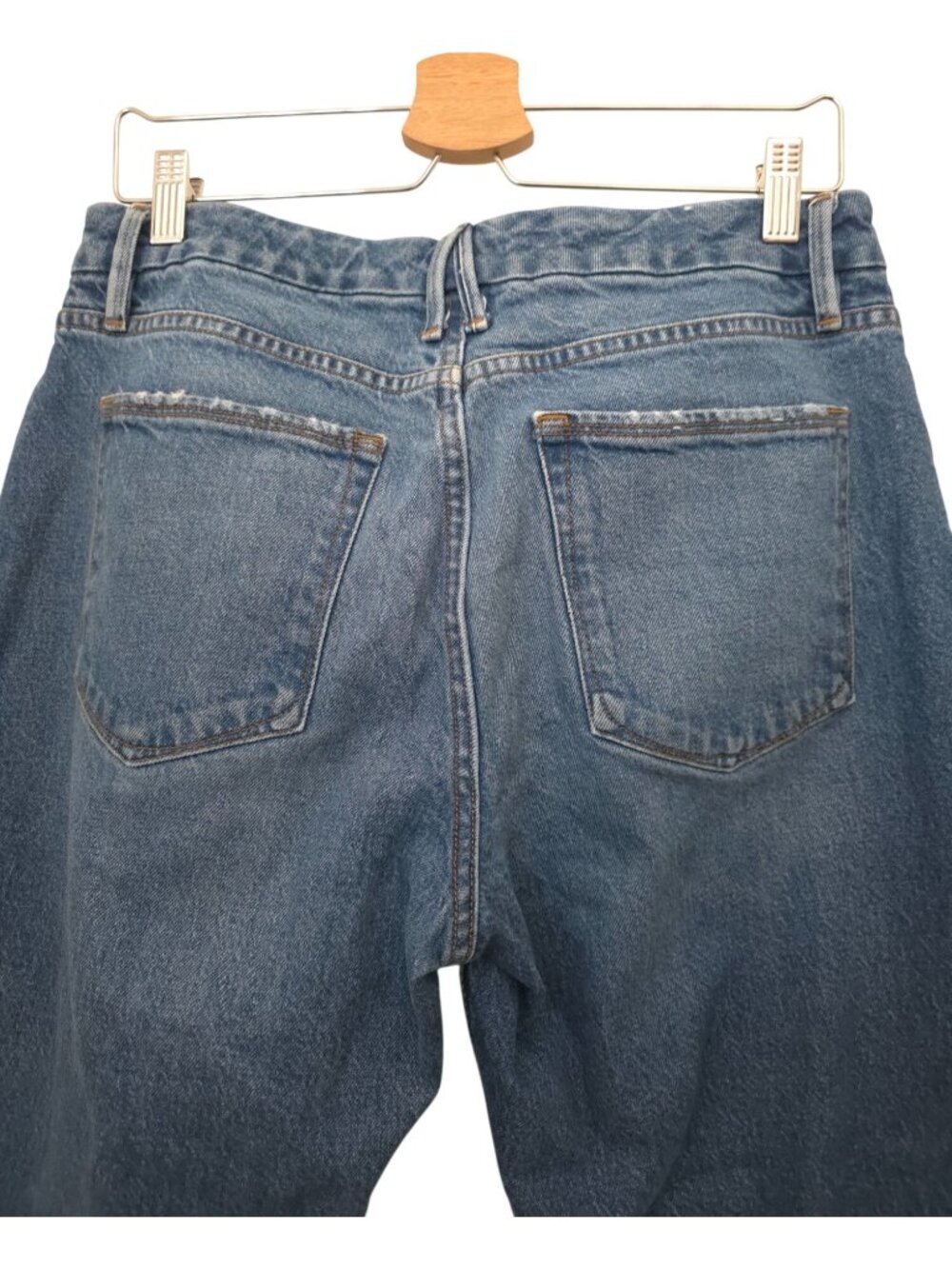 Good American Good Classic Blue Hi-Rise Cropped Denim Jeans Women's Sz 8/29 - Picture 9 of 14